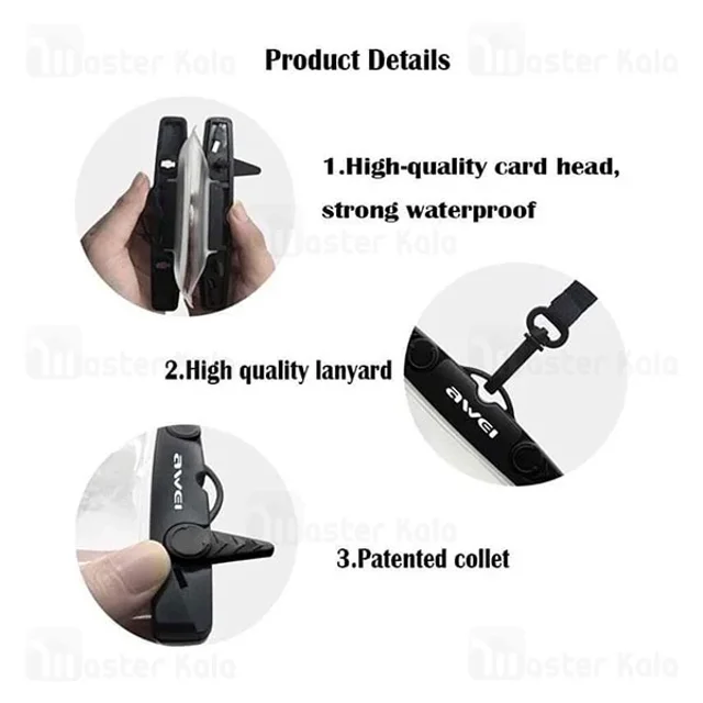 کیف ضد آب اوی Awei X34 Waterproof Phone Bag سازگار با گوشی‌های تا 6.5 اینچ - تصویر 5