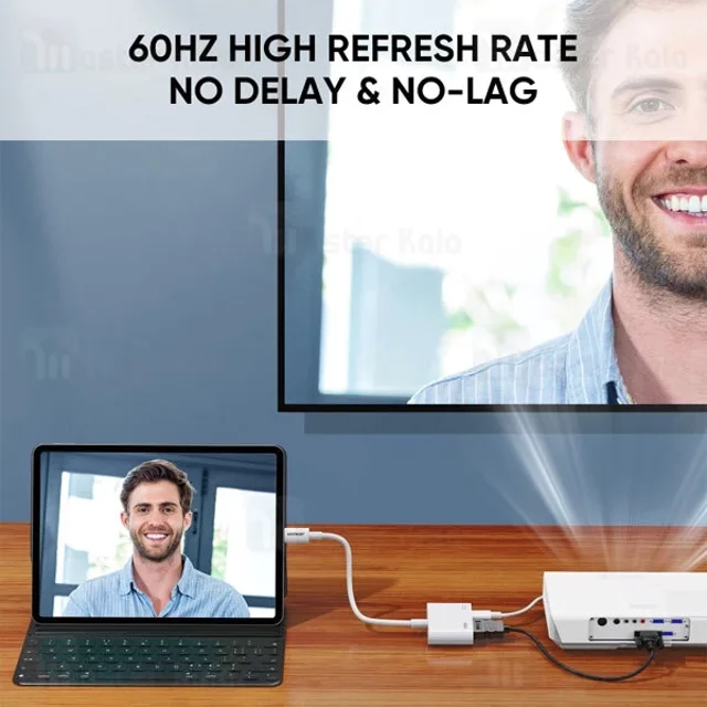 تبدیل لایتنینگ اتصال همزمان شارژر و HDMI جویروم Joyroom S-H141 - تصویر 6