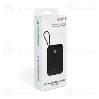پاوربانک 20000 شیائومی گلوریمی Glorimi Activecore توان 45 وات با کابل متصل - تصویر 6