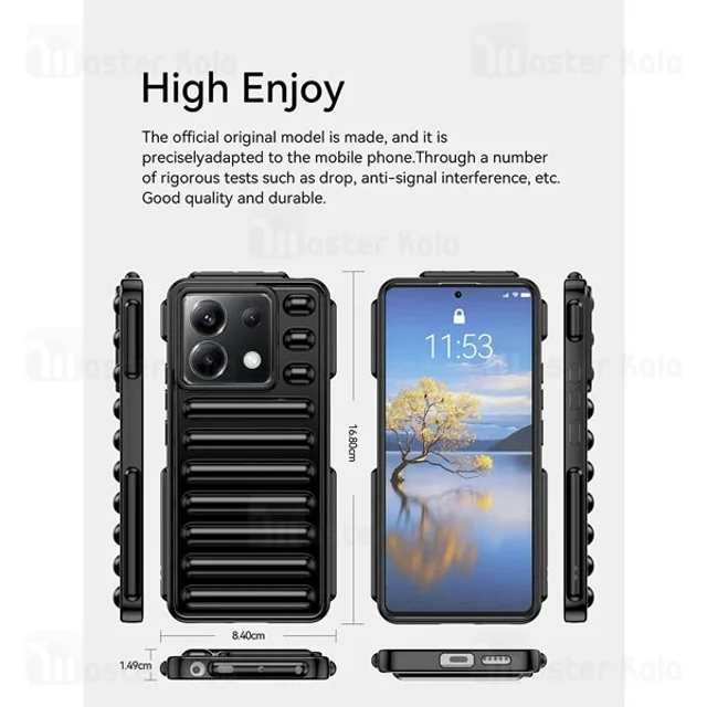 قاب پافر ضد ضربه شیائومی Xiaomi Poco X6 5G TPU Capsule Shockproof - تصویر 5