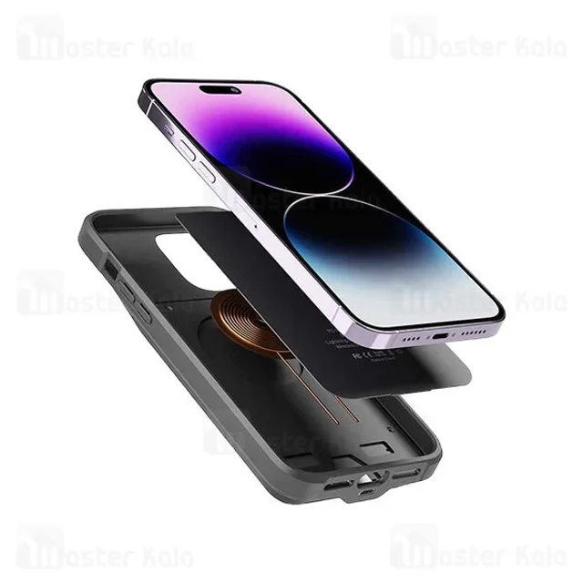 بک کاور و پاوربانک وایرلس پرودو Apple iPhone 14 Pro Max Porodo PBFCH018 - تصویر 4