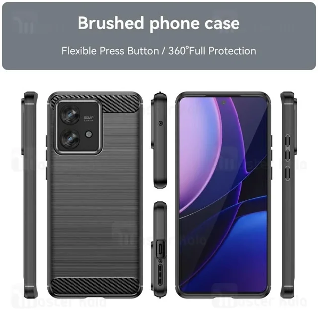 قاب فیبر کربنی موتورولا Motorola Edge 40 Neo Rugged Armor Fiber Carbon - تصویر 2