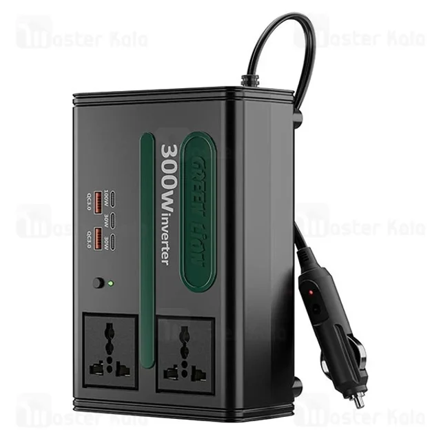 شارژر فندکی و چند راهی برق خودرو گرین لاین Green Lion GC-300 توان 300 وات - تصویر 2