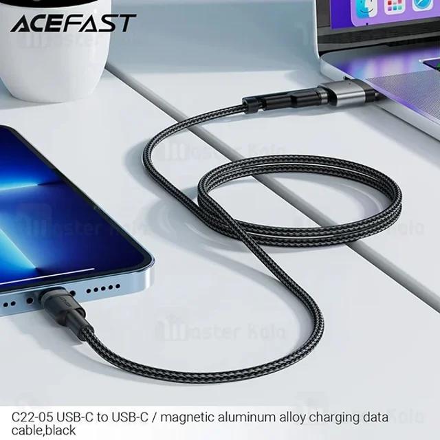 کابل Type-C به Type-C و MAG3 ایس فست ACEFAST C22-05 طول 1.2 متر توان 240 وات - تصویر 4