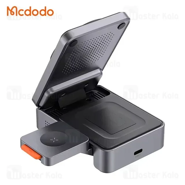 استند و شارژر وایرلس چندکاره مگنتی مک دودو Mcdodo CH-5192 Qi2 با امکان شارژ اپل واچ - تصویر 2