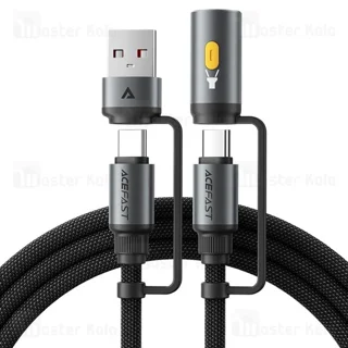 کابل Type-C به Type-C چندکاره ایس فست ACEFAST J5 Acewire Pro طول 1.2 متر توان 60 وات - تصویر 2