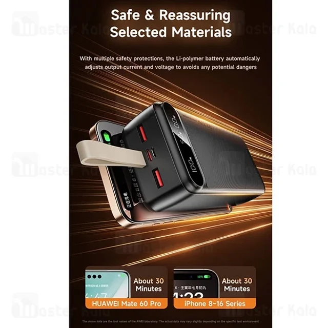 شارژر همراه اوی PA12 با درگاه USB و Type-C