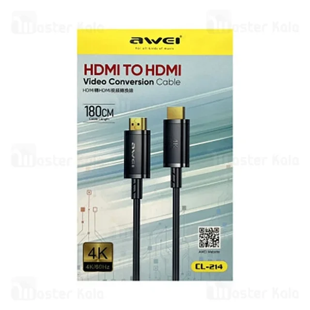 کابل HDMI اوی Awei CL-214 طول 1.8 متر - تصویر 2
