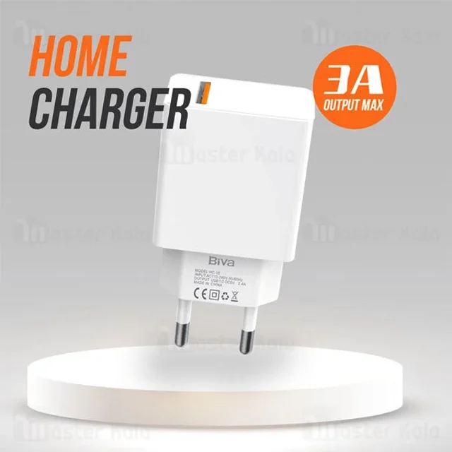 آداپتور دیواری بیوا HC-10 تک‌پورت USB