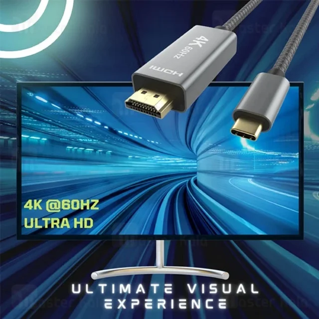 کابل HDMI به Type-C بیوا Biva HDMI-01 طول 2 متر - تصویر 8
