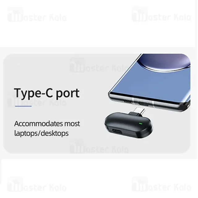 میکروفون بی سیم تایپ سی بیوا Biva Wireless Microphone WM-04 - تصویر 6