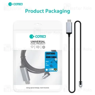 کابل HDMI به لایتنینگ کوتتسی Coteetci 33024 طول 1.8 متر - تصویر 8