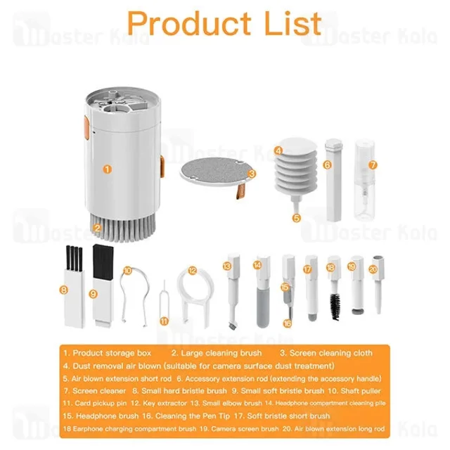 کیت تمیز کننده چند کاره کوتتسی Coteetci 75003 20 In 1 - تصویر 5