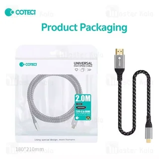 کابل HDMI به Type C کوتتسی Coteetci 87411 طول 2 متر - تصویر 7