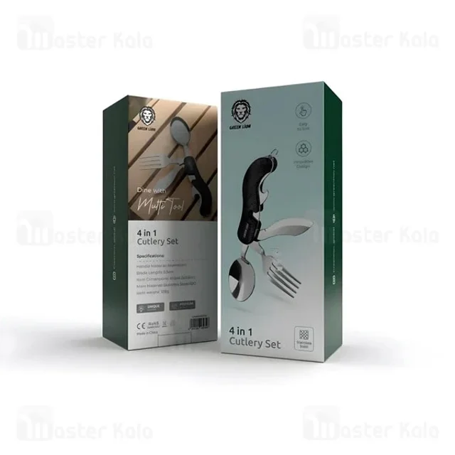 ست قاشق چنگال چاقو گرین لاین GN4IN1CSETBK مسافرتی