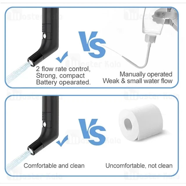 بیده قابل حمل گرین لاین Green Lion Compact Bidet Sprayer GNCMTBDTSPYBK - تصویر 5