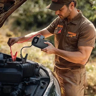 پاوربانک و جامپ استارتر خودرو 10000 میلی آمپر گرین لاین Green Lion Flex Power - تصویر 5