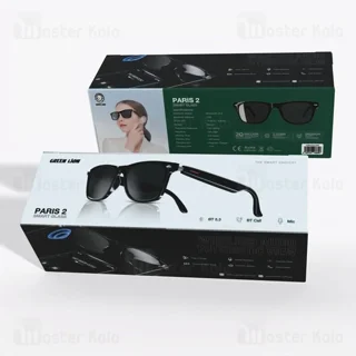 عینک آفتابی هوشمند گرین لاین Green Lion Paris 2 Smart Glass GNPA2SGLSSBK - تصویر 6