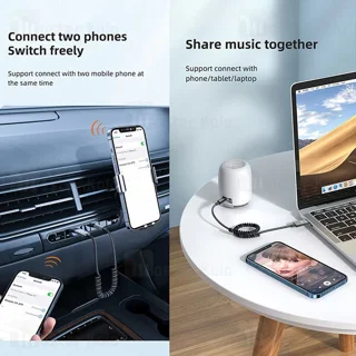 گیرنده صوتی بلوتوثی مک دودو Mcdodo CA-8700 Bluetooth Car Receiver AUX - تصویر 3