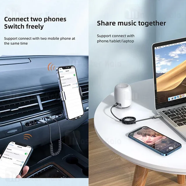 گیرنده صوتی بلوتوثی مک دودو Mcdodo CA-8700 Bluetooth Car Receiver AUX - تصویر 3