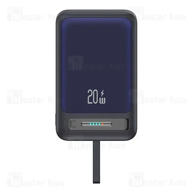 پاوربانک وایرلس 10000 مگنتی یوسمز USAMS CD219 توان 20 وات همراه با کابل متصل - تصویر 2