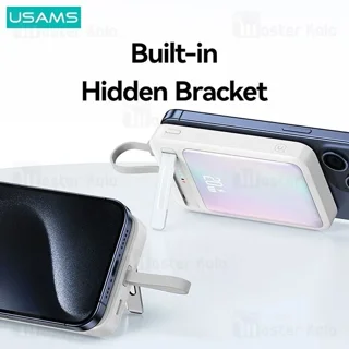 پاوربانک وایرلس 10000 مگنتی یوسمز USAMS CD219 توان 20 وات همراه با کابل متصل - تصویر 8