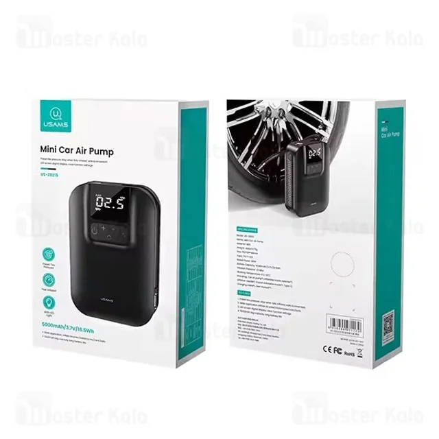 کمپرسور باد شارژی یوسمز USAMS ZB215 Mini Car Air Pump - تصویر 7