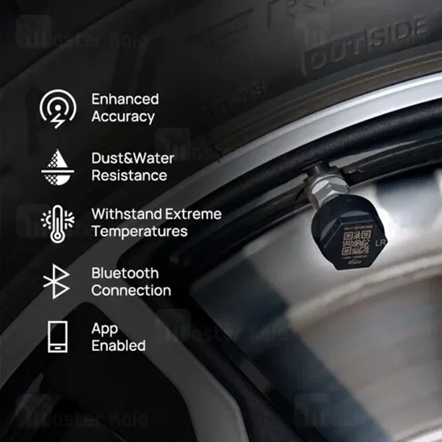 سنسور فشار باد لاستیک شیائومی Xiaomi 70mai T04 External TPMS Sensor Midrive - تصویر 7