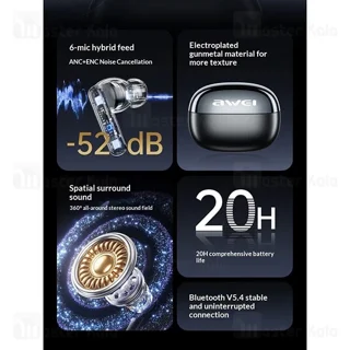 هندزفری بلوتوث اوی Awei T92 ANC Pro - تصویر 8