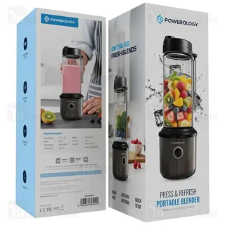 مخلوط کن قابل حمل شارژی پاورولوژی Powerology Press Refresh PSM013BK - تصویر 6