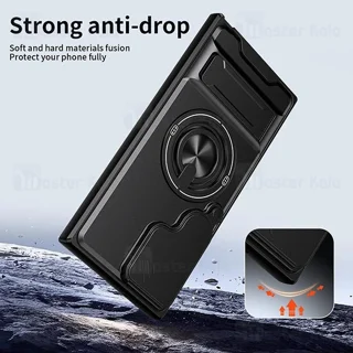 قاب ضد ضربه مگنتی Samsung Galaxy S22 ULTRA Magnetic Multifunctional Case دارای محافظ - تصویر 7