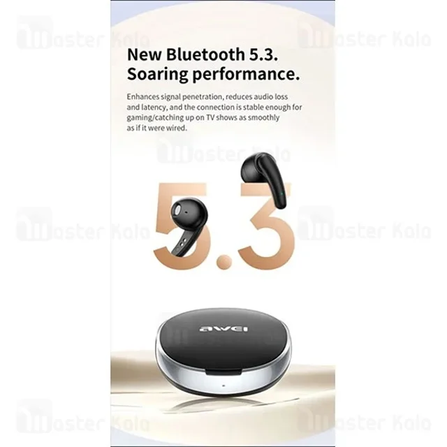 هندزفری بلوتوث گیمینگ اوی Awei T75 Gaming Wireless Earphone - تصویر 6