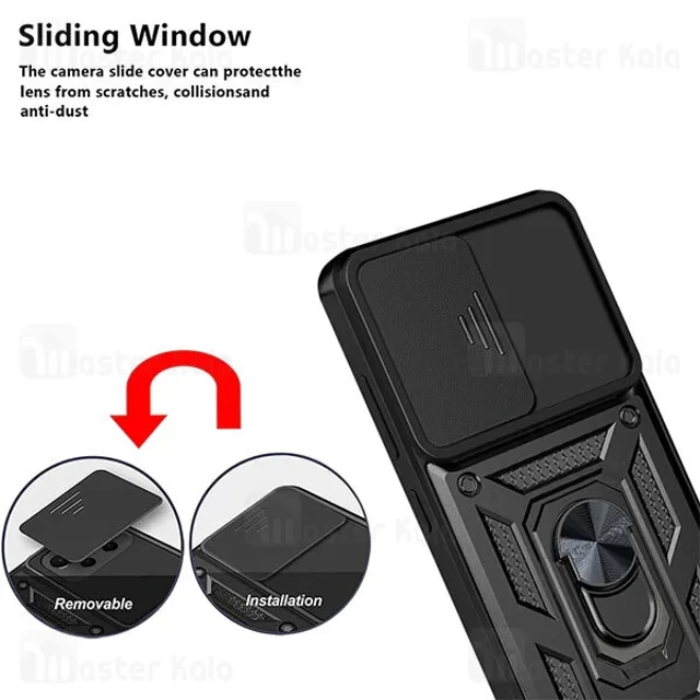 گارد محافظ ضد ضربه انگشتی هواوی Huawei Nova 9 / Honor 50 SHUNIJA Armor Case دارای محافظ - تصویر 4