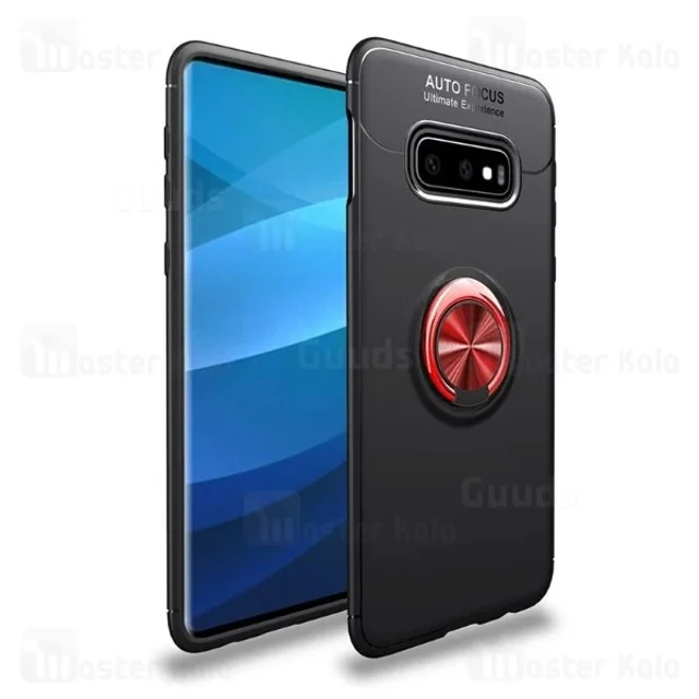 قاب ژله ای طرح چرم انگشتی سامسونگ Samsung Galaxy S10e AutoFocus Magnetic Ring - تصویر 3