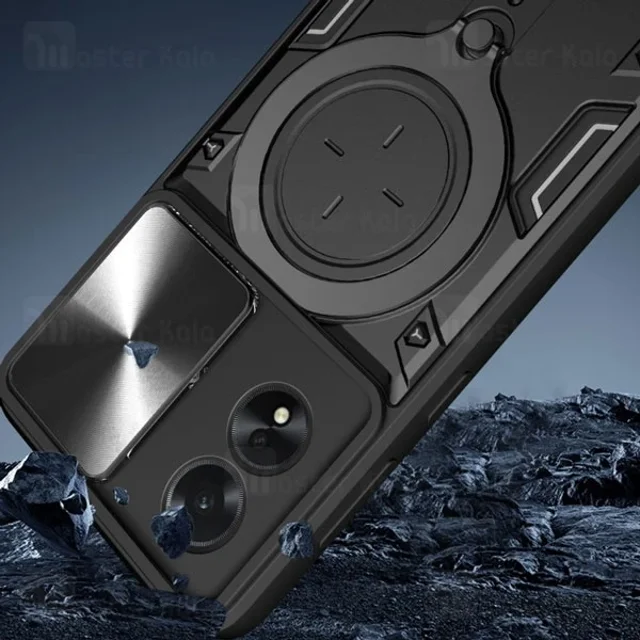 قاب ضد ضربه مگنتی اوپو Oppo A38 4G Magnetic Support Case دارای محافظ دوربین - تصویر 2