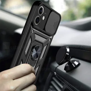 گارد محافظ ضد ضربه انگشتی آیفون Apple iPhone 11 SHUNIJA Armor Case دارای محافظ دوربین - تصویر 3