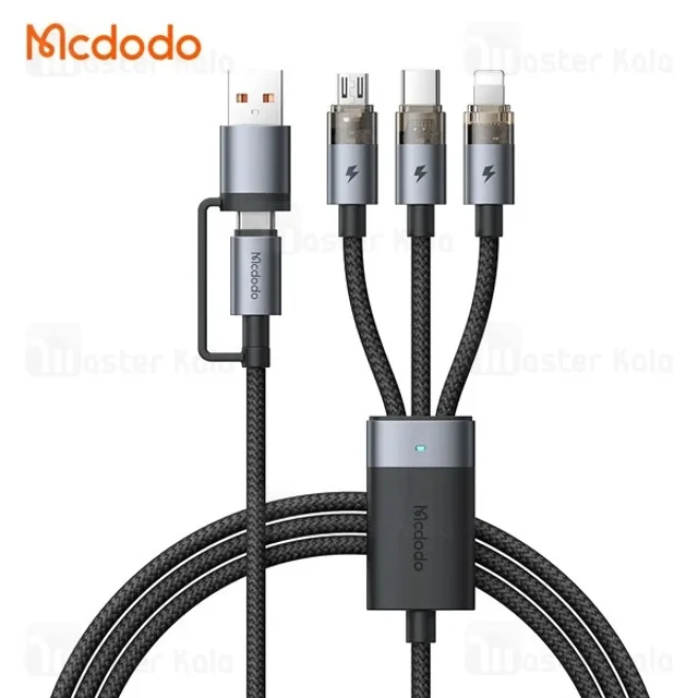 کابل چند سر Type-C مک دودو Mcdodo CA-726 توان 100 وات طول 1.2 متر - تصویر 3