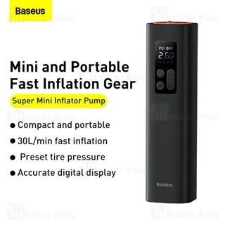 کمپرسور باد بیسوس Baseus Super Mini Inflator Pump CRCQ000001 دارای چراغ LED - تصویر 5