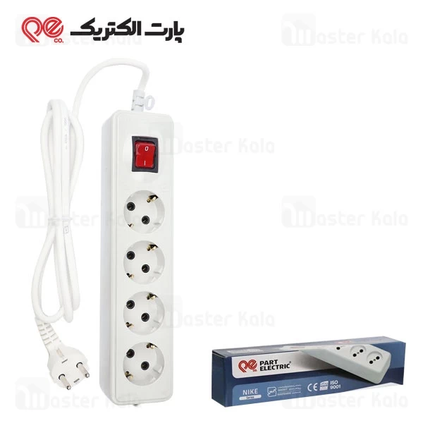 چند راهی برق پارت الکتریک Part Electric PE293 طول 1.8 متر