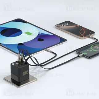 شارژر دیواری بیوا Biva HC-59 GaN Fast Charger توان 65 وات همراه با کابل جمع شونده - تصویر 6