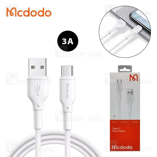 کابل Type C مک دودو Mcdodo CA-7281 طول 1.2 متر شدت جریان 3 آمپر