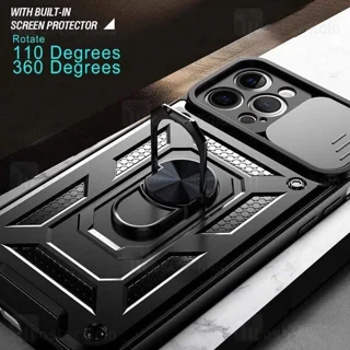 گارد محافظ ضد ضربه انگشتی آیفون Apple iPhone 13 Pro Max SHUNIJA Armor Case دارای محافظ - تصویر 4