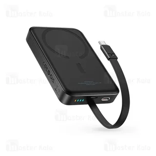 پاوربانک وایرلس 10000 مگنتی بیسوس Baseus P1002210B223 Magnetic Mini توان 30 وات با کابل - تصویر 4