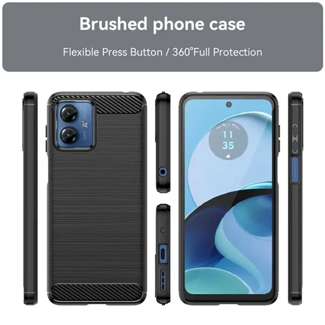 قاب فیبر کربنی موتورولا Motorola Moto G14 Rugged Armor Fiber Carbon - تصویر 3