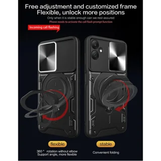 قاب ضد ضربه مگنتی Samsung Galaxy A05 Magnetic Support Case دارای محافظ دوربین - تصویر 2