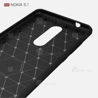 قاب طرح فیبر کربنی نوکیا Nokia 5.1 2018 Rugged Armor Fiber Carbon - تصویر 6