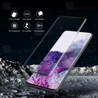 محافظ صفحه شیشه ای دورچسب تمام صفحه نیلکین Samsung Galaxy S20 3D CP+ Max - تصویر 8