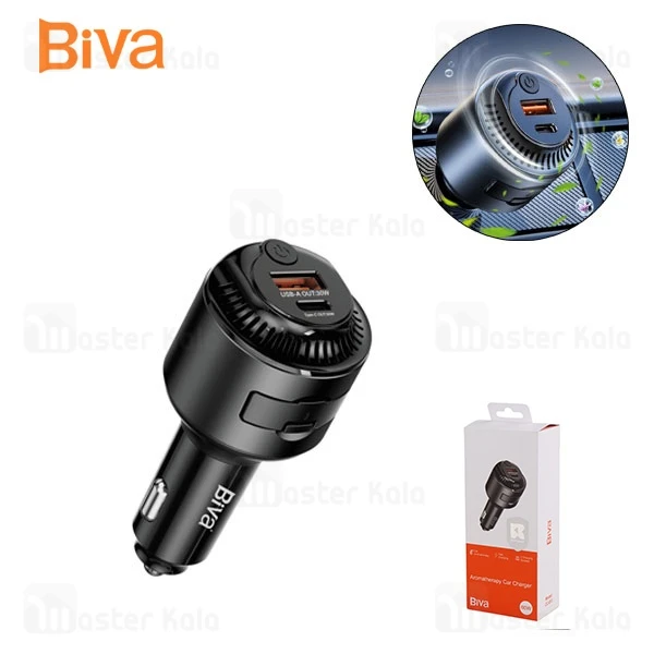 شارژر فندکی و خوشبو کننده ماشین بیوا Biva CC-013 توان 30 وات
