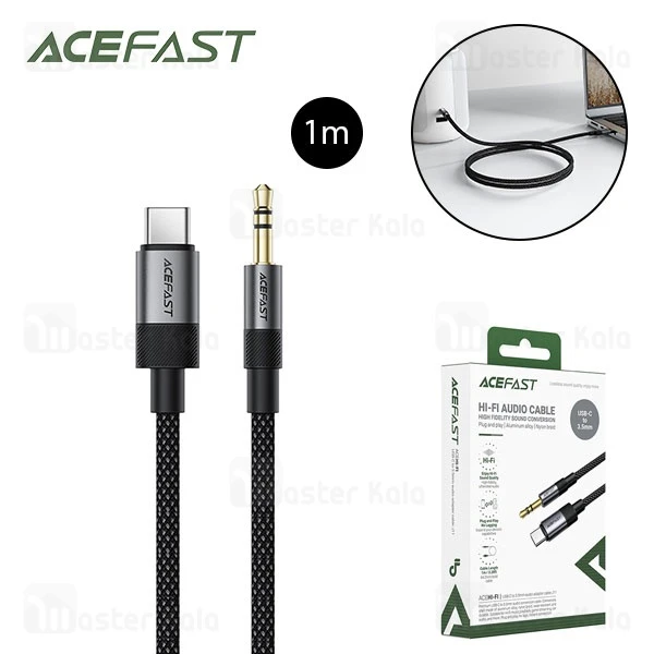 کابل تبدیل Type C به پورت AUX ایس فست ACEFAST J11 طول 1 متر