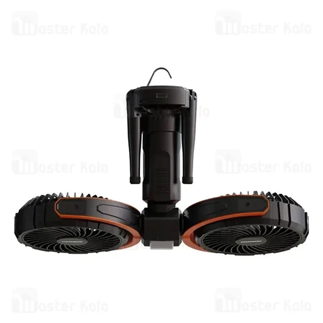 پنکه رومیزی شارژی و پاوربانک پرودو Porodo Dual-Head Oscillating Fan PD-LFST150 دارای چراغ - تصویر 2
